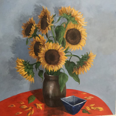 Sunflowers
Acrylic on canvas
30 x 30